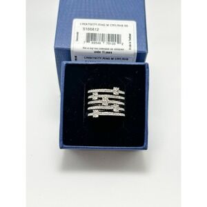 Swarovski Creativity Ring Clear Crystals Size 6 New in Box MSRP $199